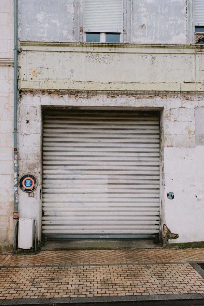 Garage Door in the Wall