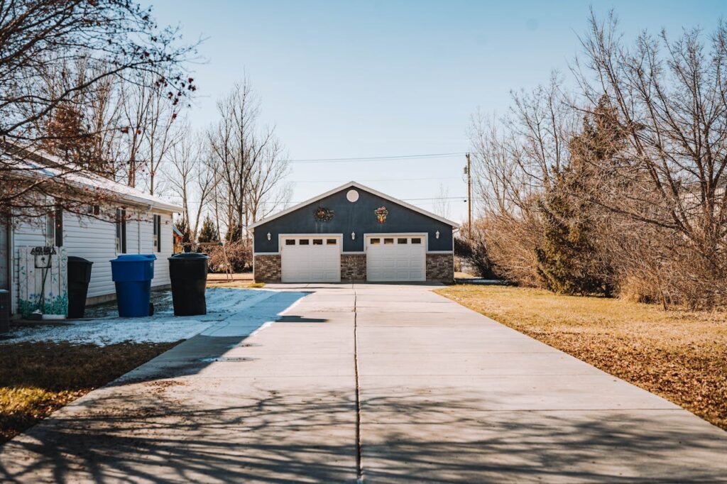 Pavement to House and Garage Doors